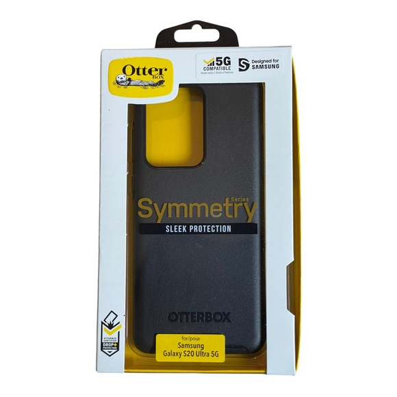 OtterBox Symmetry Series Case for Samsung Galaxy S20 Ultra 5G - Black - Picture 6 of 7